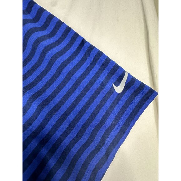Nike Golf Polo Striped Shirt size XL Blue/Black - Picture 5 of 8